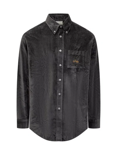Drôle De Monsieur La Chemise Drôle Corduroy-xl Nd Drole De Monsieur Male In Grey