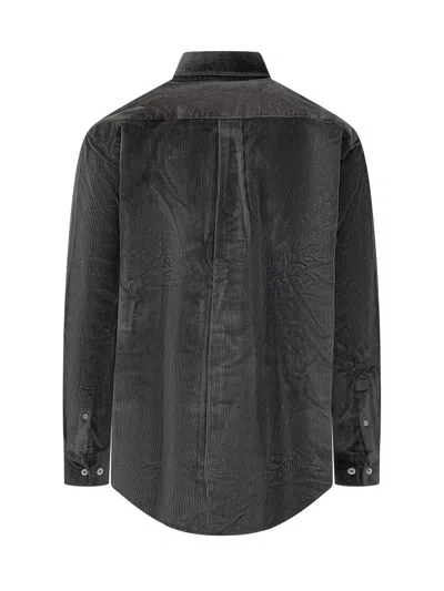 Drôle De Monsieur La Chemise Drôle Corduroy-xl Nd Drole De Monsieur Male In Grey