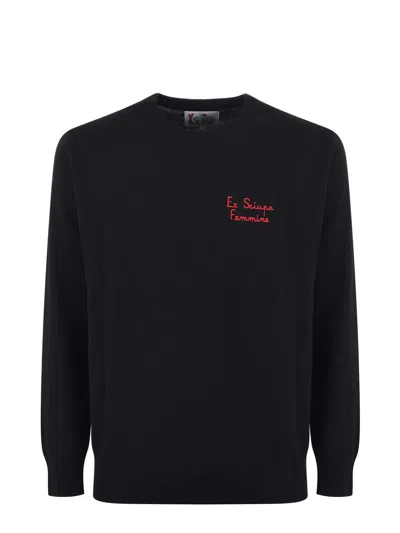 Shop Mc2 Saint Barth Sweater In Black