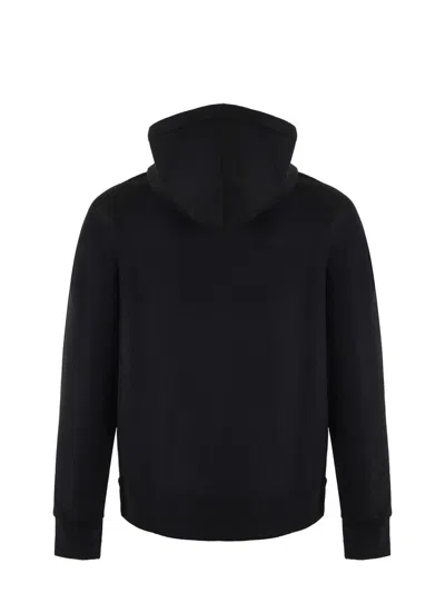 Mc2 Saint Barth Neoprene Sweatshirt In Black