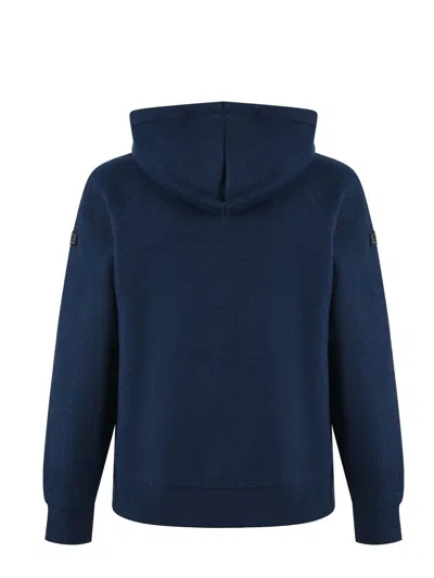 Mc2 Saint Barth Sweatshirt With Zip And Integrated Hood In Blue