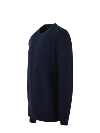 Mc2 Saint Barth Logo Embroidered Crewneck Jumper In Blue