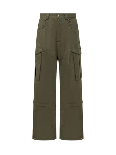 Off-white Off White Men Cargo Pants In Cotton In Green
