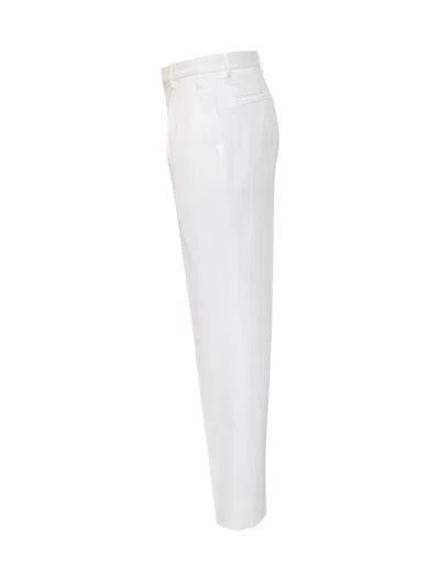 Zegna Winter Chino Pant In White