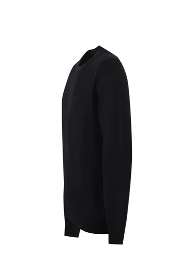 Mc2 Saint Barth Logo Embroidered Crewneck Jumper In Black