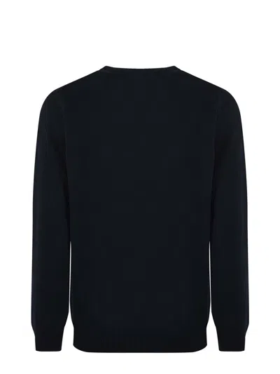 Mc2 Saint Barth Heron Sweater Round-neck Sweater In Blue