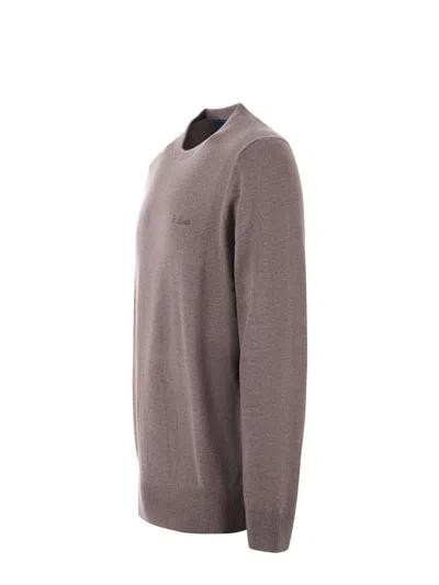 Mc2 Saint Barth St. Barth Embroidered Crewneck Jumper In Grey