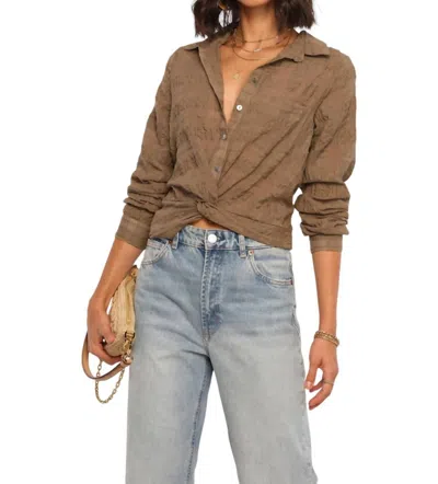 Heartloom Raquel Shirt In Olive In Green