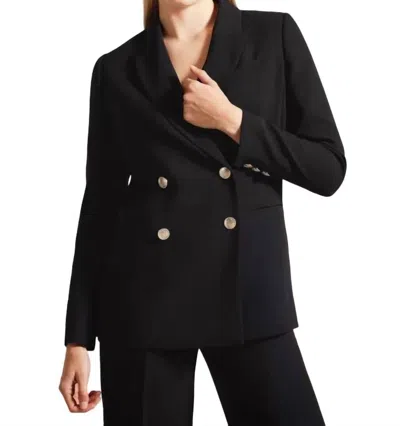 Ted Baker Llaya Double Breasted Jacket In Black