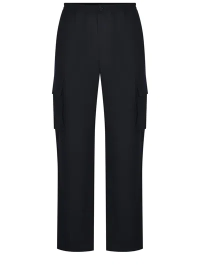 Marni Gabardine Cotton Cropped Trousers In Black