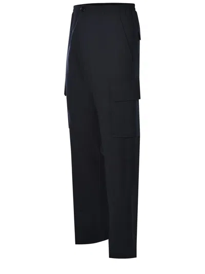 Marni Gabardine Cotton Cropped Trousers In Black