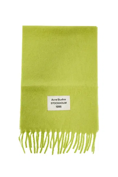 Shop Acne Studios Alpaca Blend Scarf For In Green