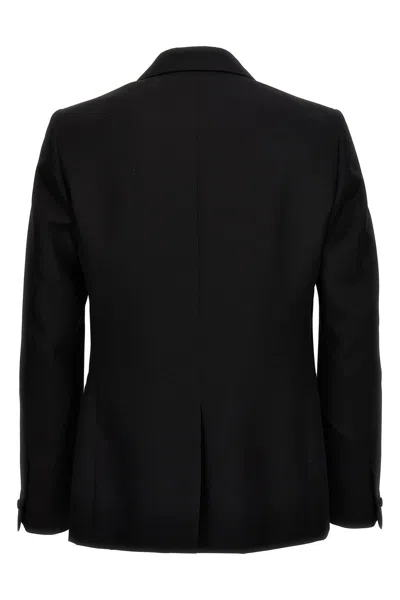 Givenchy 'satin Lapel' Tailored Fit Blazer In Black