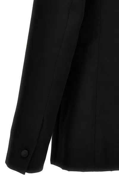 Givenchy 'satin Lapel' Tailored Fit Blazer In Black