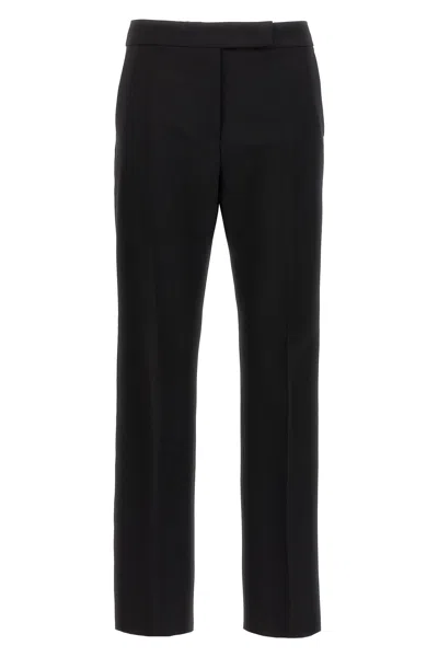 Max Mara Tailored Trousers With Pockets And Belt Loops In Black