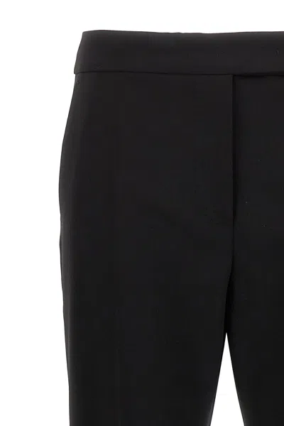 Max Mara Tailored Trousers With Pockets And Belt Loops In Black