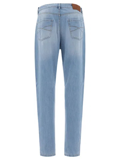 Shop Brunello Cucinelli Lightweight Denim Leisure Fit Jeans