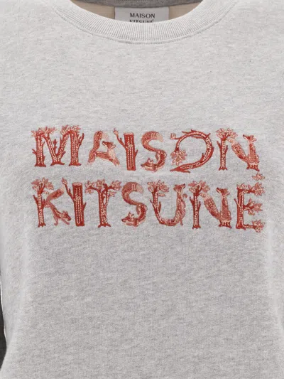 Shop Maison Kitsuné "woodland Alphabet" Sweatshirt