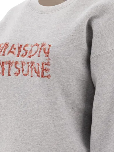 Shop Maison Kitsuné "woodland Alphabet" Sweatshirt