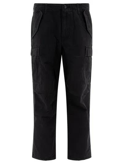 Stussy Cotton Black Trousers