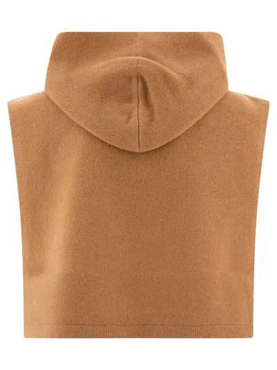 Shop Totême Toteme Hooded Bib In Wool And Cashmere