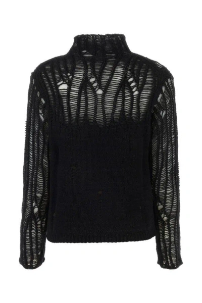 Chloé A Well-fitting Small High-necked Sweater In Black