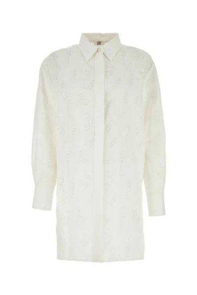 Chloé Chloe Women White Linen Patricia Chloe X Eres Oversize Shirt In White