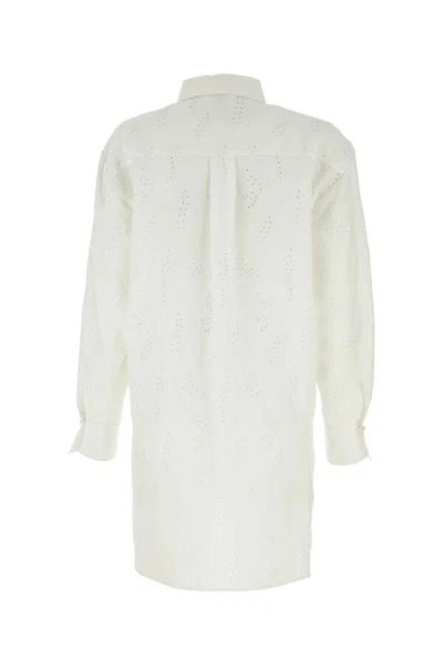 Chloé Chloe Women White Linen Patricia Chloe X Eres Oversize Shirt In White