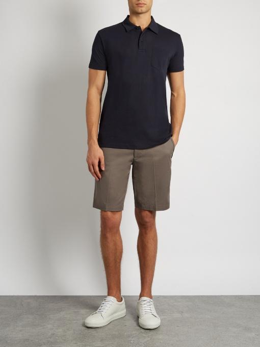 sunspel pique polo