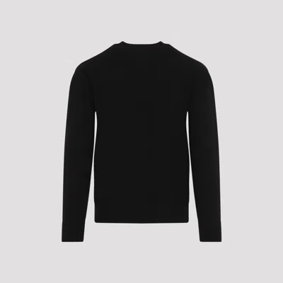Etro Metallic Jacquard Crewneck Sweater In Black