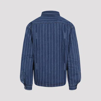 Jacquemus La Chemise Boulanger Blue Stripe Cotton Shirt In Blue