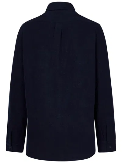 Sease Virgin Wool-blend Shirt Jacket In Blue