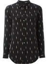 Equipment Slim Signature Silk Lightning-print Shirt
