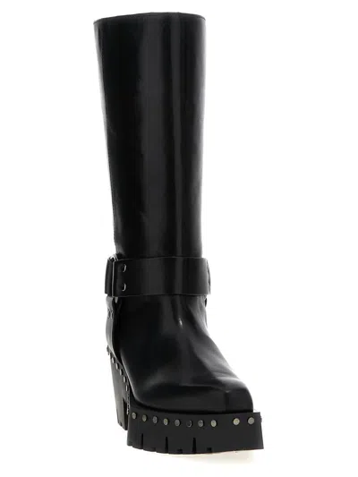 Jimmy Choo Black Quinn Boots In Black