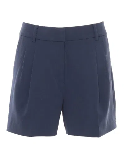 Michael Kors Pleated Short In Blue