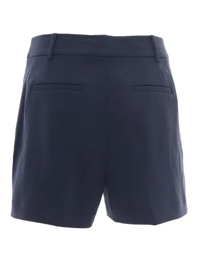 Michael Kors Pleated Short In Blue