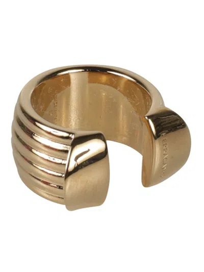 Ferragamo Logo Engraved Ring