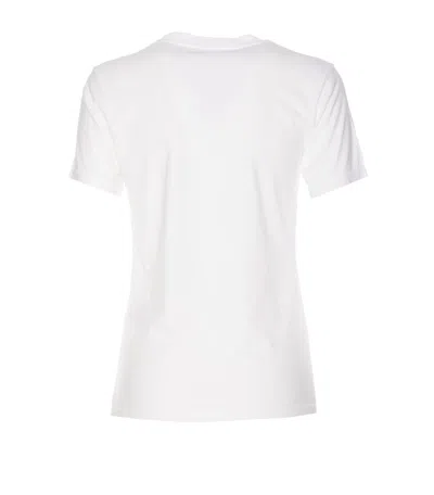Victoria Beckham Womens White Logo-print Regular-fit Organic-cotton Jersey T-shirt Xl In White