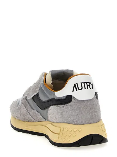 Autry Reelwind Low Sneakers In Silver