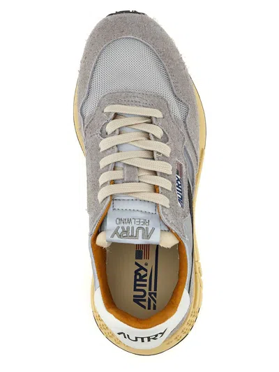 Autry Reelwind Low Sneakers In Silver