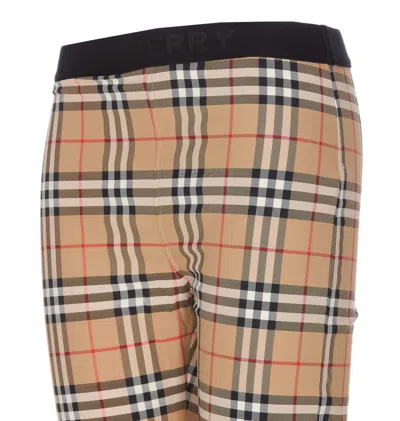 Shop Burberry Leggings In Multicolor