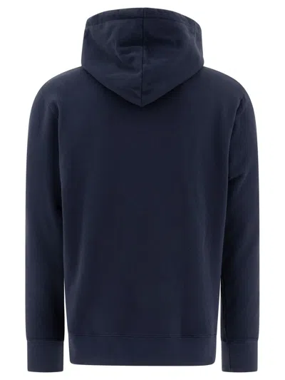 Shop Maison Kitsuné Sweatshirts In Ink Blue