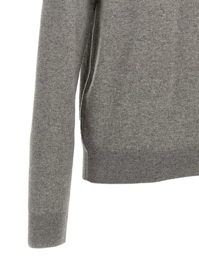 Saint Laurent Cassandre Cashmere Sweater In Gray