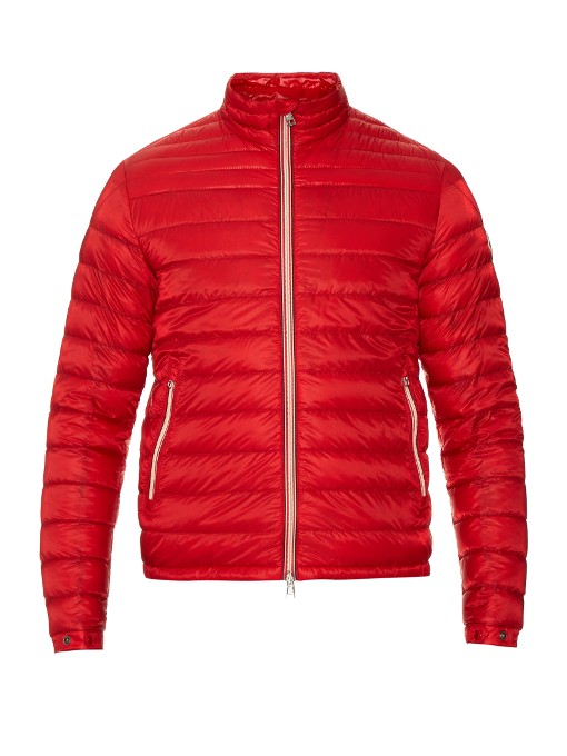 Moncler Daniel Quilted Puffer Jacket In Red | ModeSens