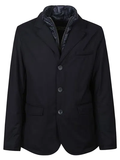 Herno Convertible Down Jacket In Blue