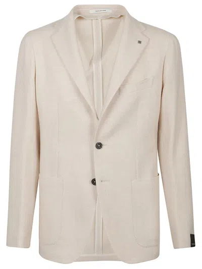 Tagliatore Check-pattern Single-breasted Blazer In Brown