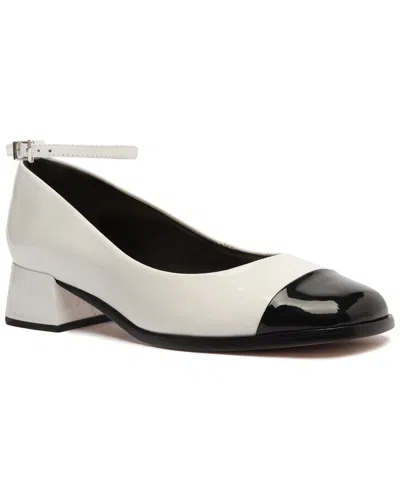 Shop Schutz Dorothy Casual Leather & Patent Pump In White