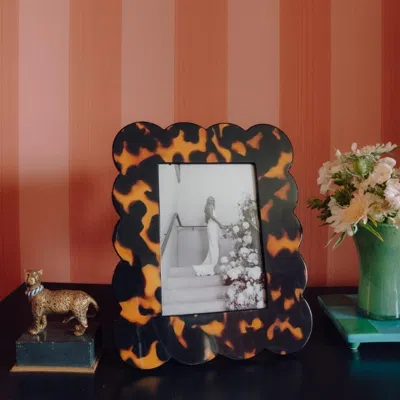 Addison Ross Ltd Uk Tortoiseshell Scalloped Photo Frame