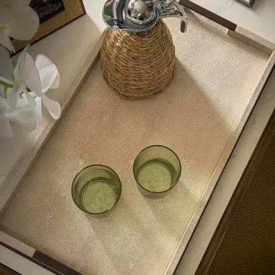 Addison Ross Ltd Uk Large Ecru Shagreen Tray