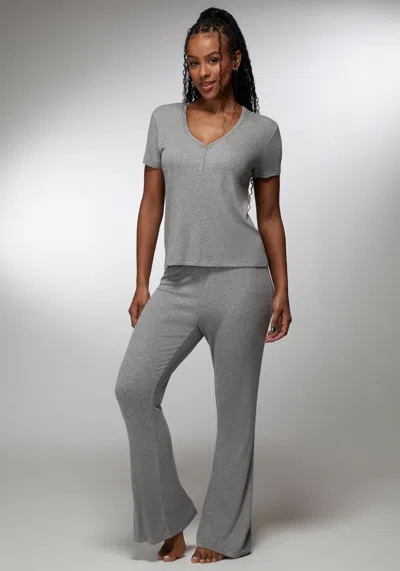 Bebe Better Thangs Lounge Set In Grey Heather